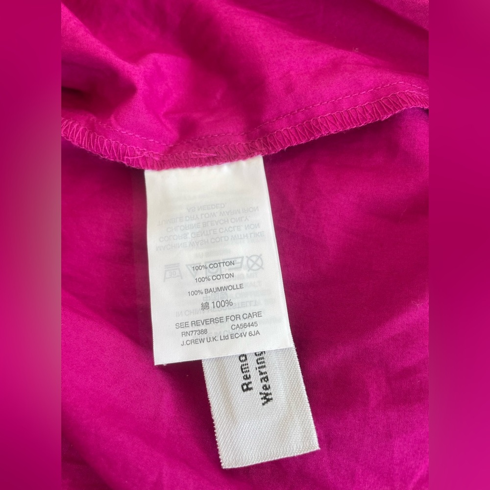 J. Crew Fuchsia Ruffle Blouse - Picture 9 of 10